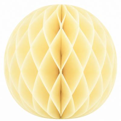 Creativery 1 Wabenball 20cm Papierkugeln Honeycomb Pompons Hängedeko Partydeko Dekoball Creme