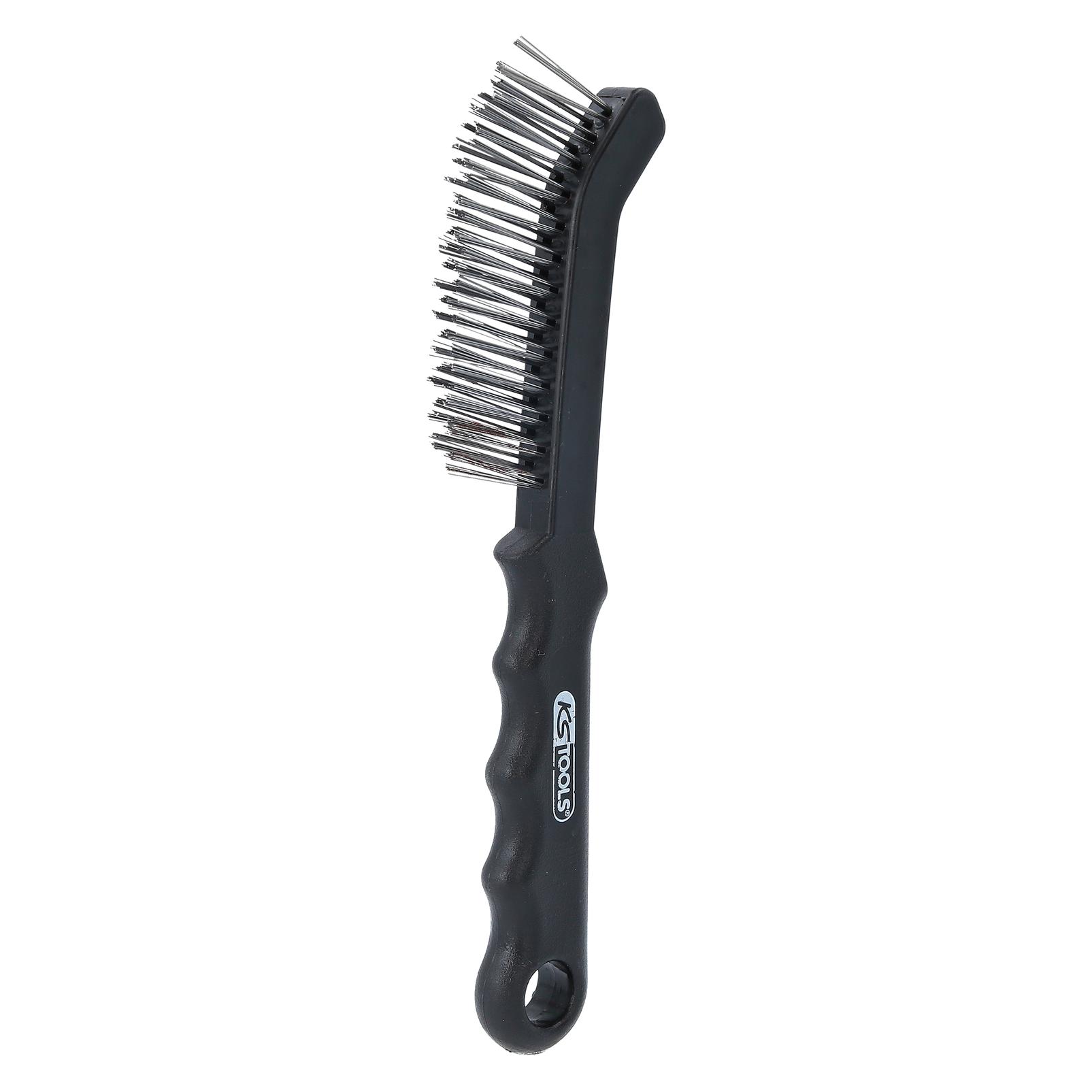 KS Tools Stahldraht-Bremssattel-Drahtbürste 2-reihig, gerade (201.2335)