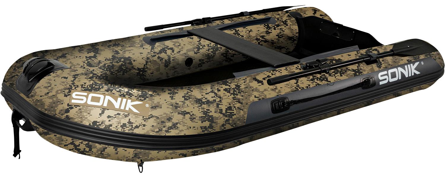 Nomad Schlauchboot 250 x 132 cm für 2 Personen, 450 kg Nutzlast, steifer 8 cm Air-Deck-Boden, Karpfenangeln