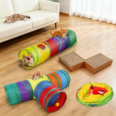 Uplift Treasures Rainbow Cat Play Tunnel 7