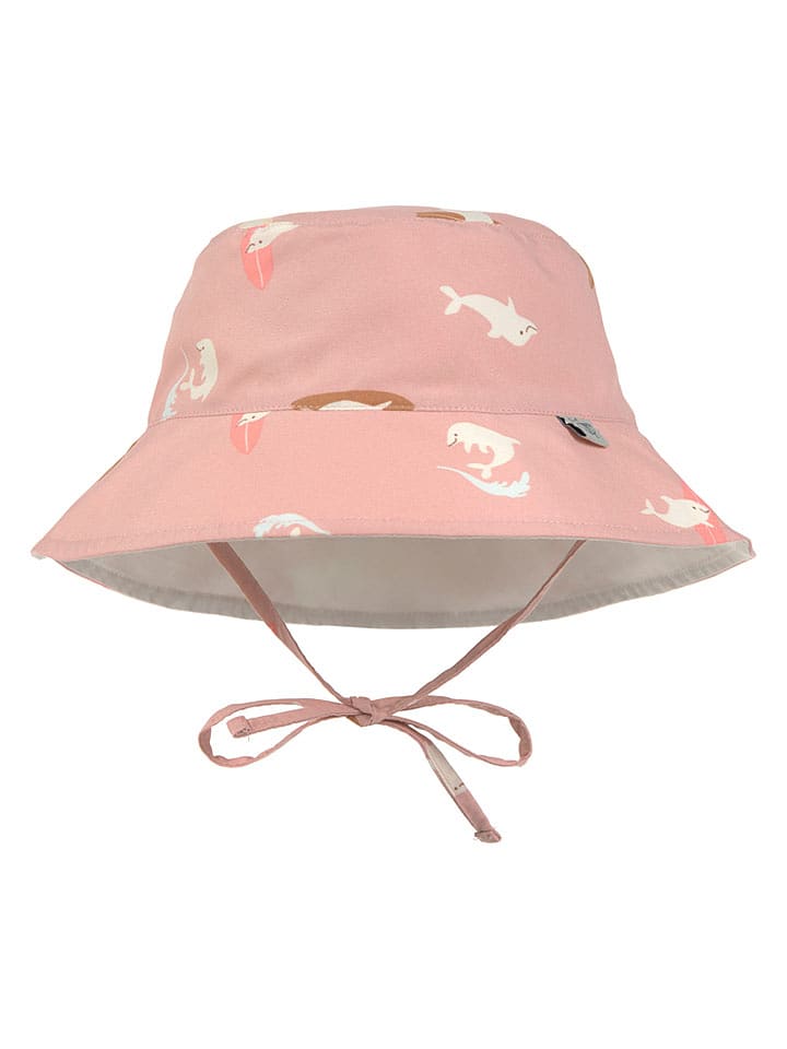 Lässig Wende-Sonnenhut in Orange/ Creme - 50/51 cm