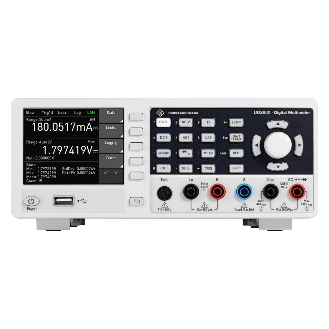 Rohde & Schwarz R&SUDS500-G Tisch-Multimeter digital Grafik-Display, Datenlogg (CAT II 300V, Tisch-Multimeter) (3658.6470.04)