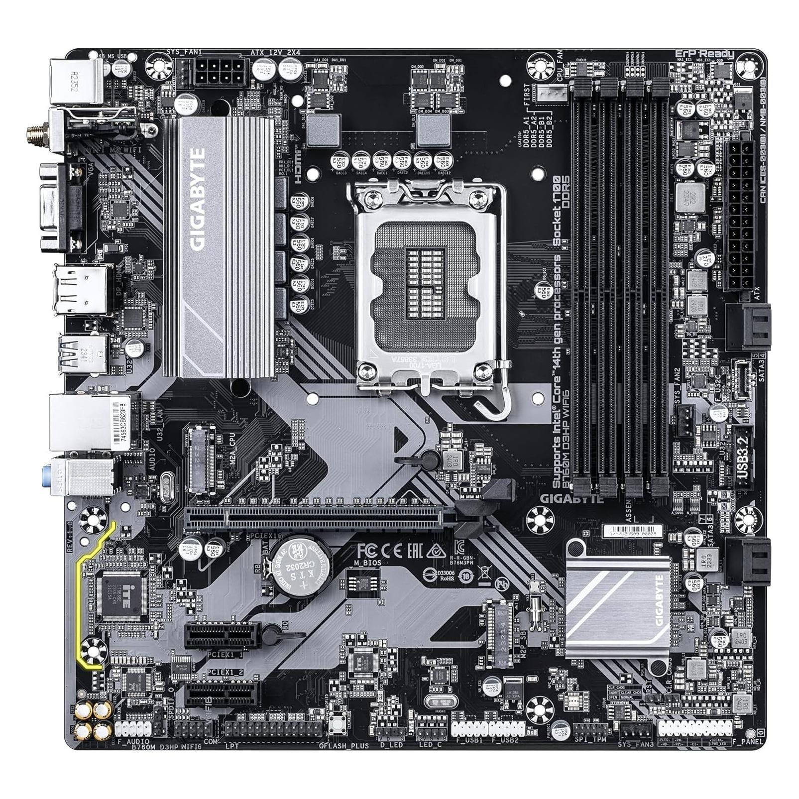 Gigabyte B760M D3HP WIFI6 (LGA 1700, Intel B760, mATX) (B760M D3HP WIFI6 1.0)
