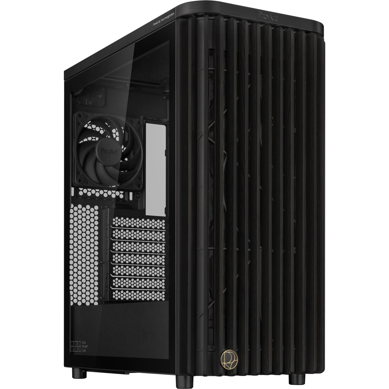Asus ProArt PA401 Wood Edition Midi Tower ohne Netzteil schwarz