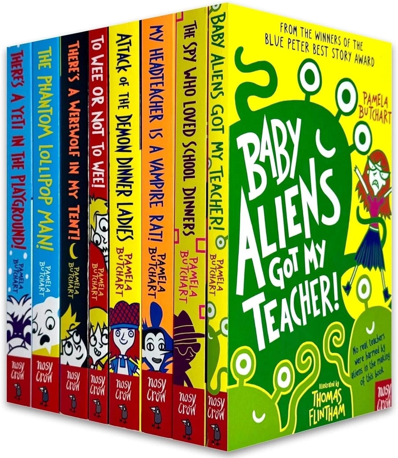 Nosy Crow Baby Aliens Izzy and Friends 8 Books Collection Set by Pamela Butchart - Paperback - Ages 7-9 - Funny School Stories Gift Set