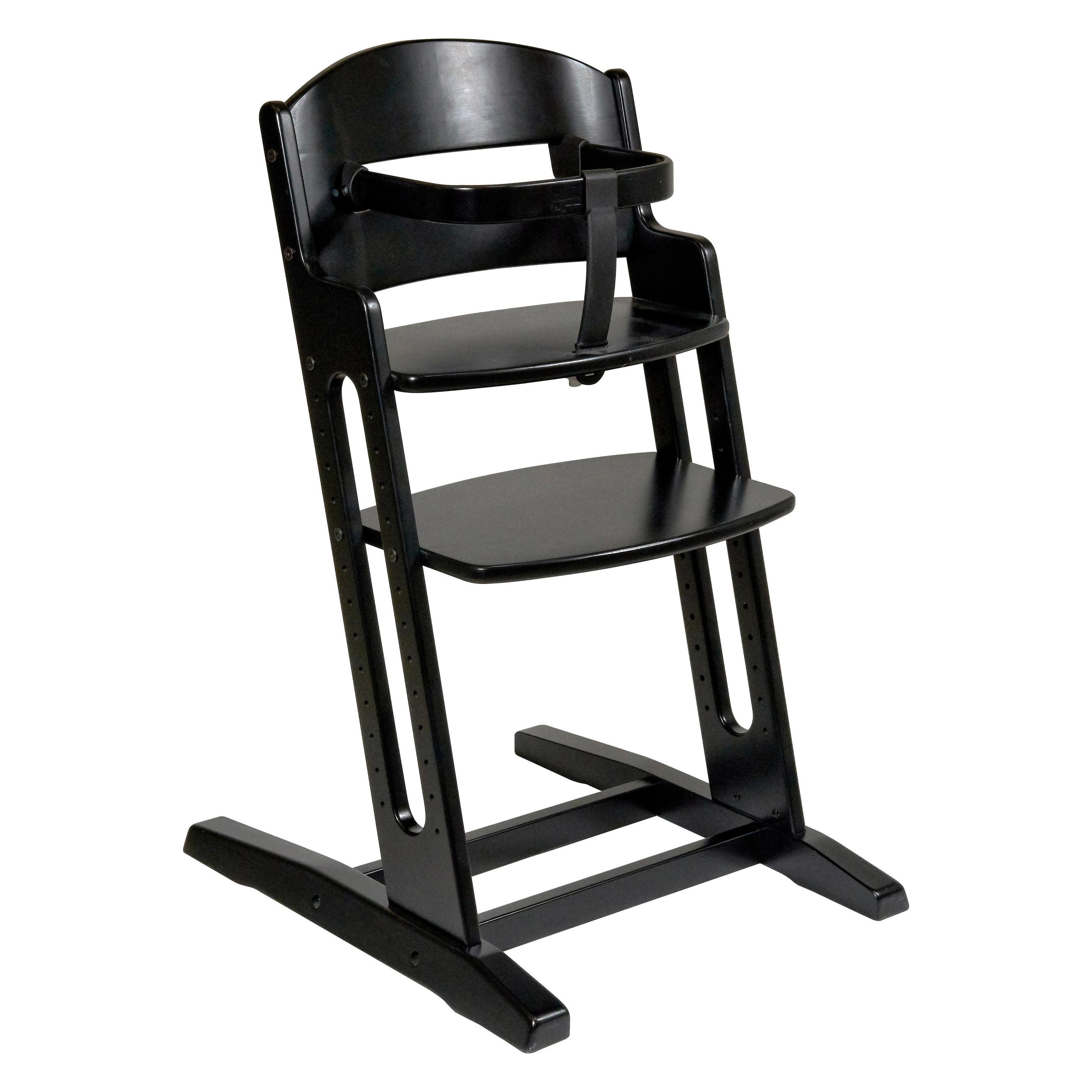 Baby Dan DanChair Traditioneller Hochstuhl Harter Sitz Schwarz (Treppenhochstuhl) (2638-11)