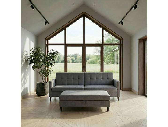 Livetastic Hocker Hannover, Grau, Kunststoff, Uni, rechteckig, 130x43x69 cm, Stauraum, Wohnzimmer, Hocker, Sitzhocker
