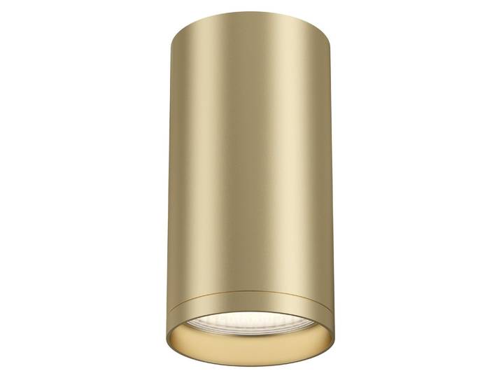 Plafonnier\, montage en saillie\, aluminium\, 1 flamme\, or mat