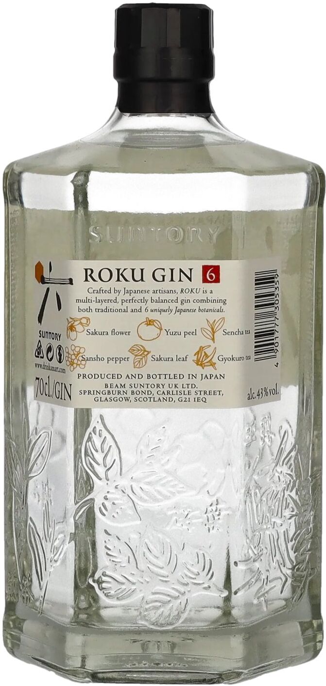 Roku Gin The Japanese Craft Gin 43% Vol. 0,7l