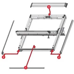 RotoQ Eindeckrahmen für bauseitigen Anschluss EDX 1x1CU 066/140 P_