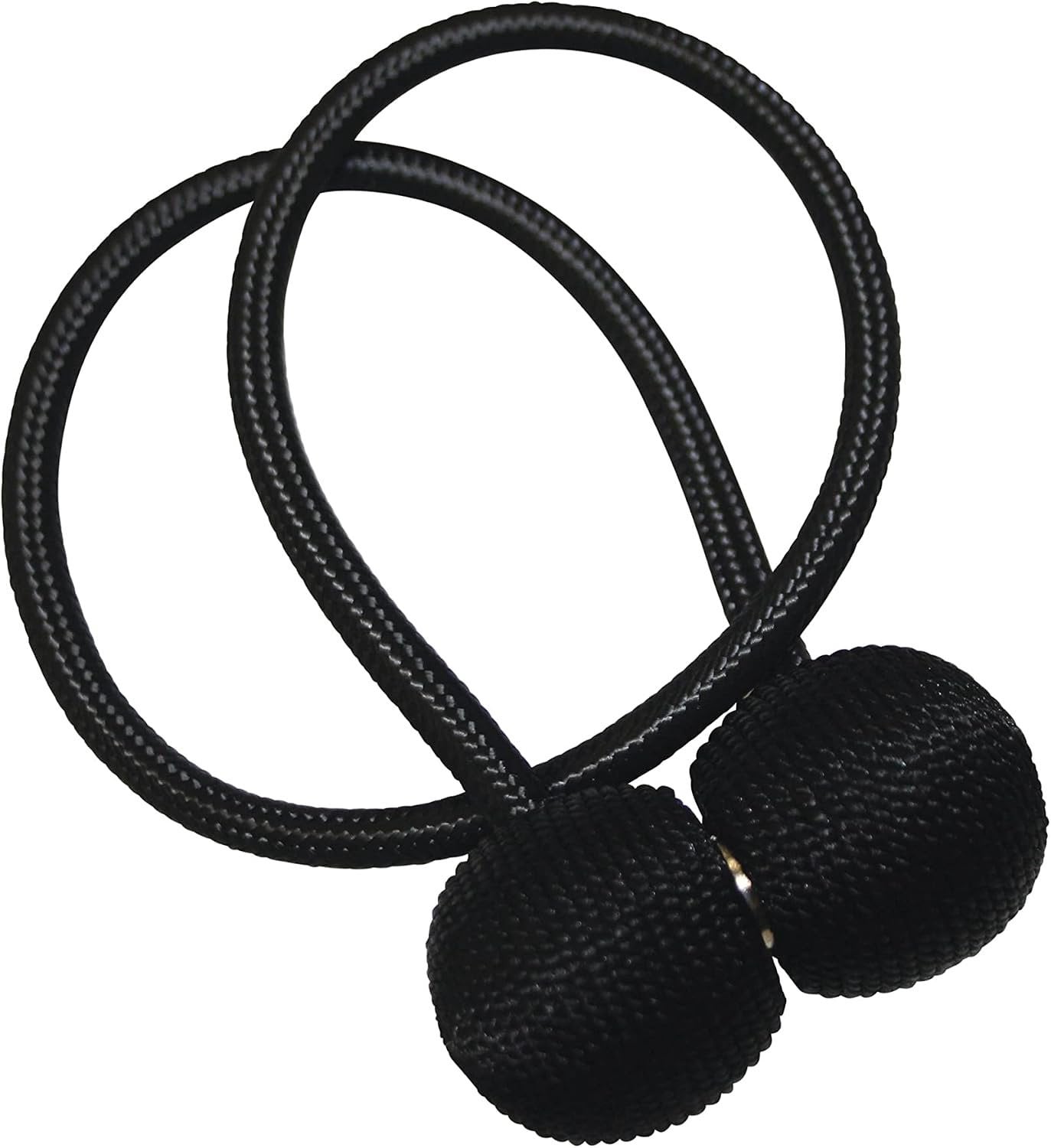 Magnetische Gordijn Tiebacks Zwart 48 cm