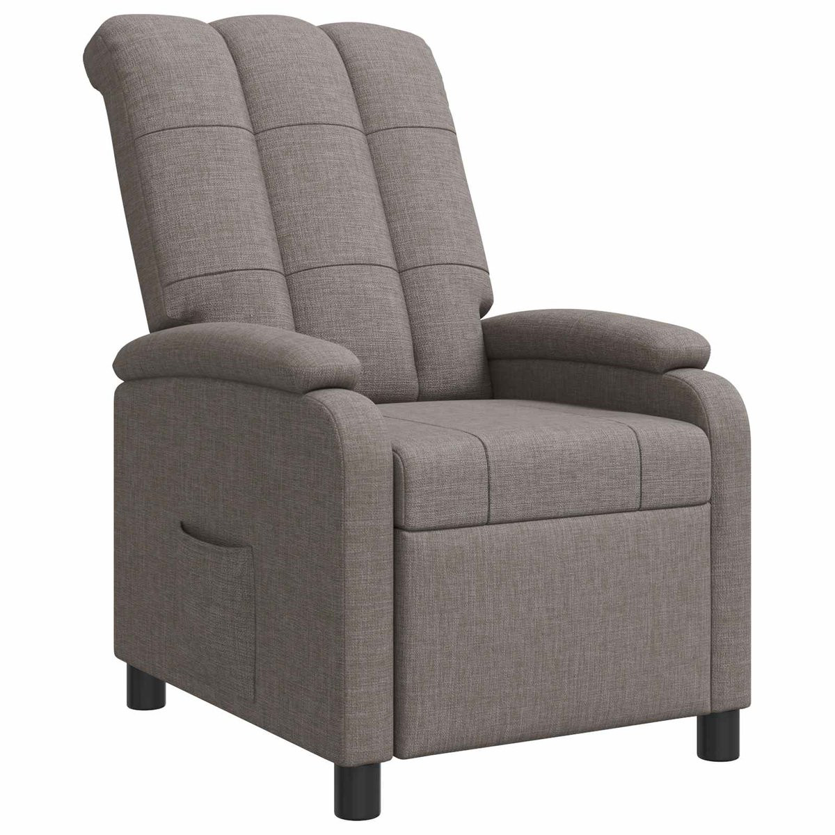vidaXL Relax Fauteuil Recliner - Taupe - Stof