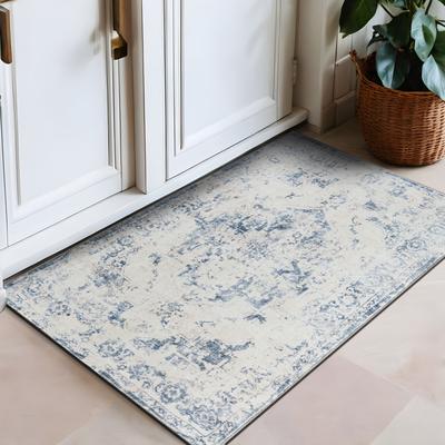 World Rug Gallery Traditional Vintage Distressed Washable Non-Slip Area Rug