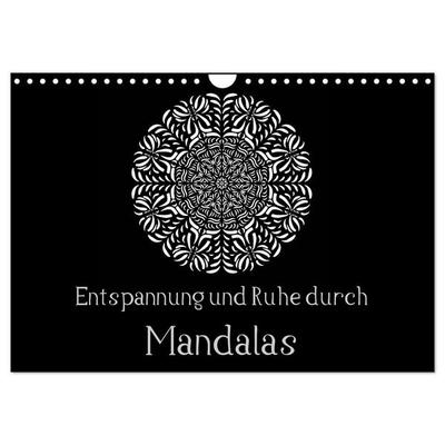 Entspannung und Ruhe durch Mandalas (Wandkalender 2027 DIN A4 quer), CALVENDO Monatskalender