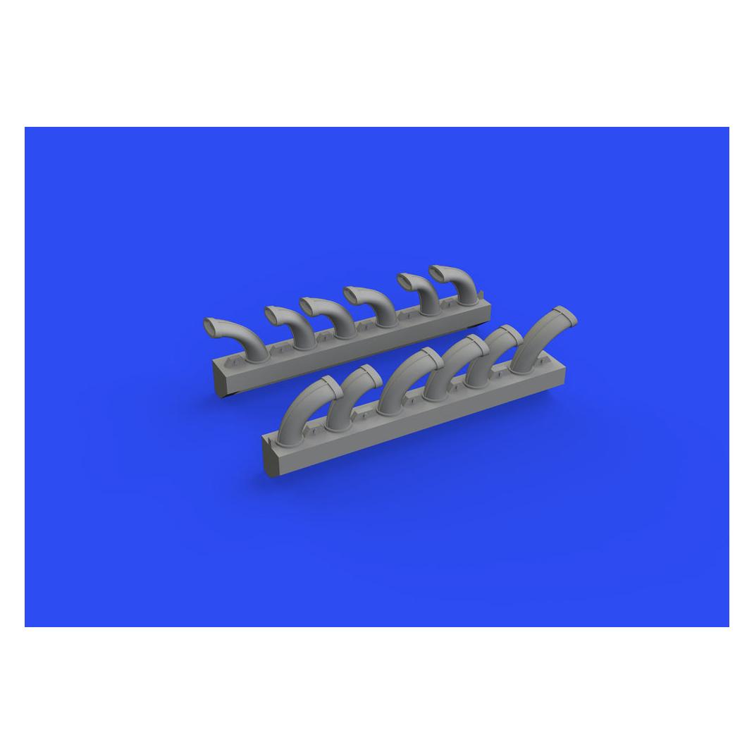 Eduard Fw 190D exhaust stacks PRINT 1/72 (672286)