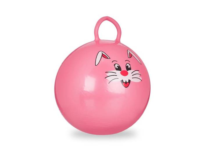 Relaxdays 10 x Hüpfball Kinder pink