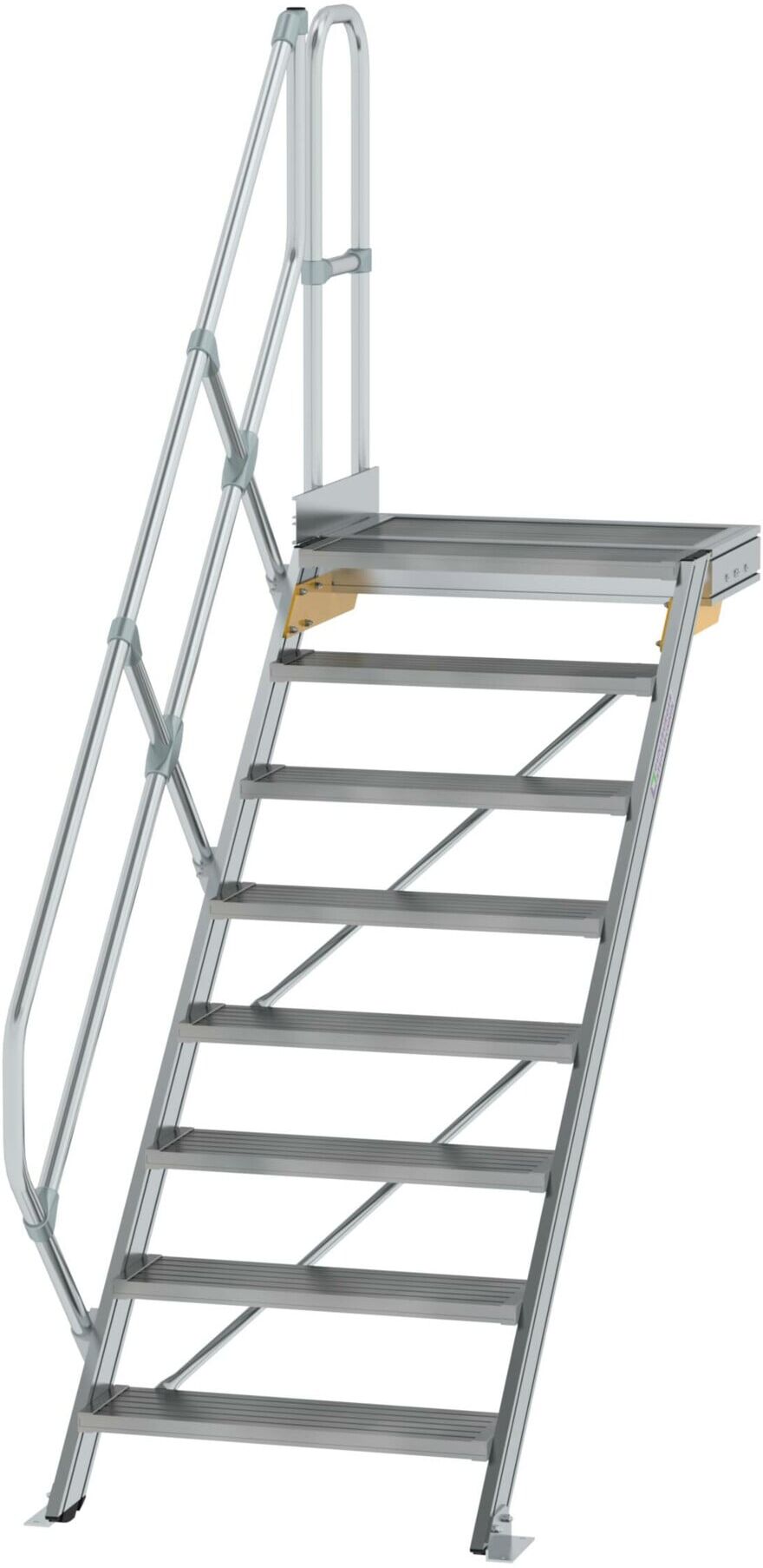 MUNK Aluminium-Treppe Plattform 45° 8 Stufen (600448)