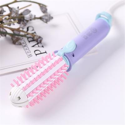 Mini elektrischer Haarglätter Reisen Lockenwickler Locken Trockner Styling Werkzeug Haarglätter Ionen Lockenstab Professionelle Heißbürste Valentinstagsgeschenk
