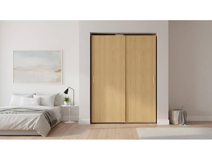 Schiebetürenschrank 150 cm breit Premium Dekore Eiche