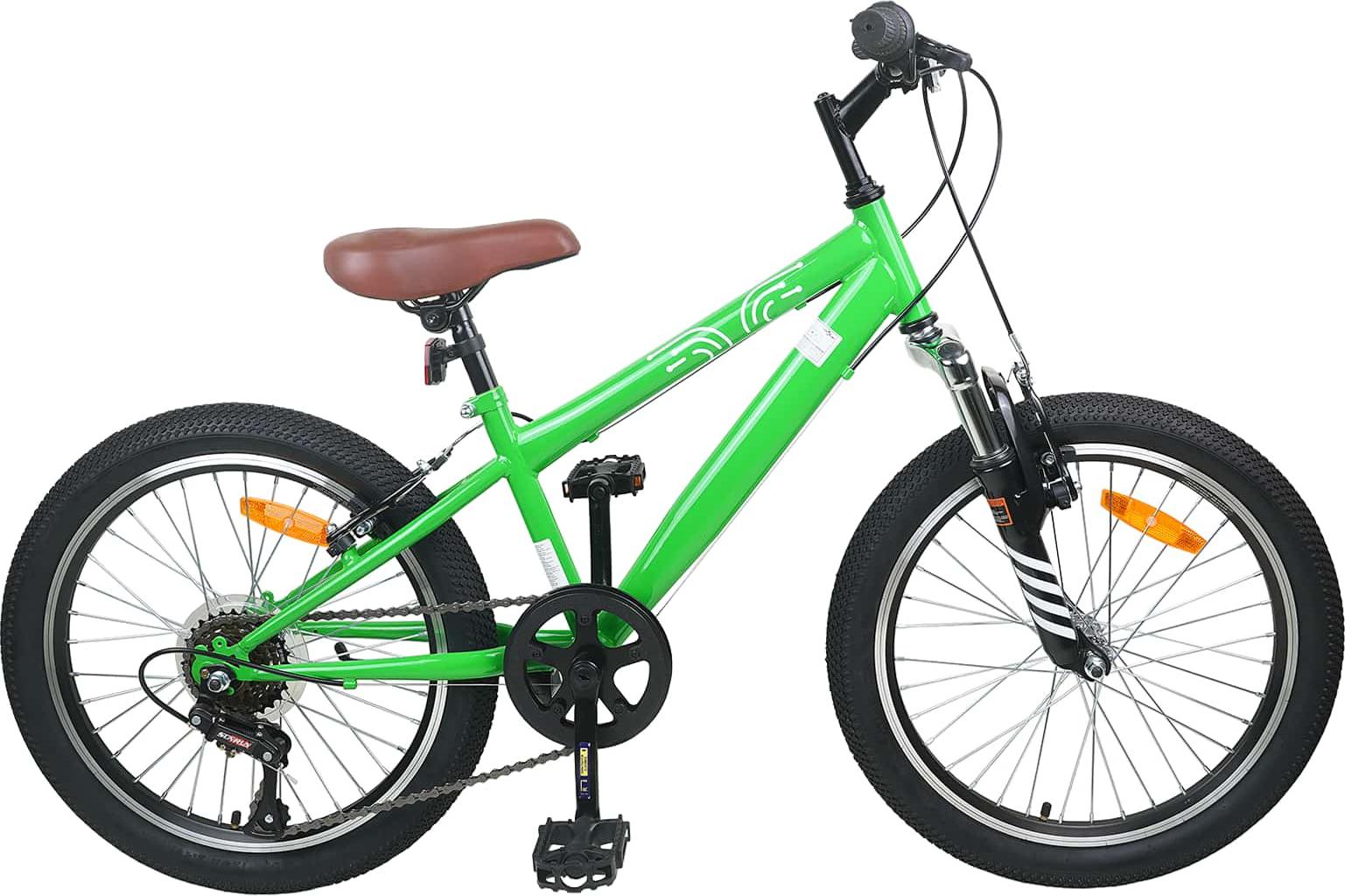 Mountainbike 24 Zoll 6-Geschwindigkeit für 8-12 Jahre alt Grün