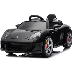 Chipolino Kinderelektroauto Porsche Carrera GT Fernbedienung Bluetooth 2 Motoren schwarz