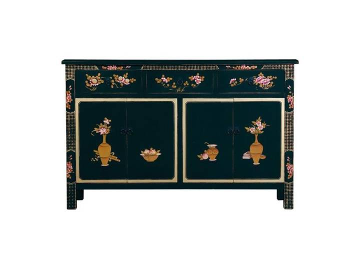 Fine Asianliving Chinois Buffet Commode Noir