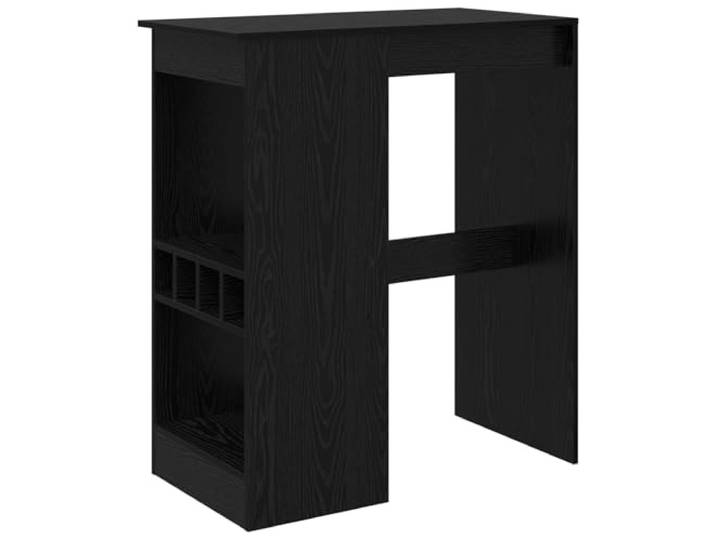 KDACVBMG Bartisch, 90 x 47,5 x 103,5 cm, Eiche, Schwarz Rechteckiges Design, weiche Oberfläche, solide Struktur, täglicher Gebrauch, Esszimmer, Bar zu Hause, Montage zu zweit