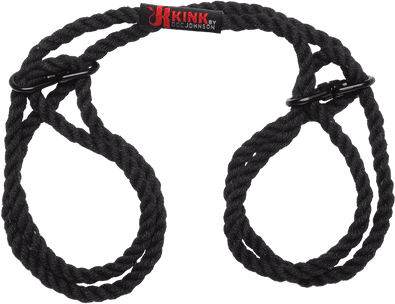 Doc Johnson USA Corde Chevilles ou Poignets en Chanvre Noir