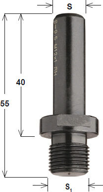 AKE Knebel GmbH & Co. KG Reduktion C797 Schaft 8mm Gewinde M10x1,5mm