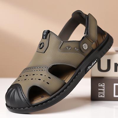 LightInthebox Men's Closed Toe Fisherman Sandals, Adjustable Hook Loop Outdoor Walking Shoes, Comfortable Summer Shoes for Beach, Travel, Daily Wear
