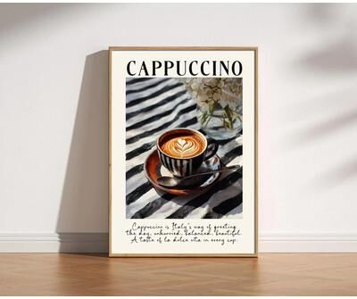 Uplift Picks Minimalist Coffee Wall Art Retro Kitchen Poster For Coffee Lovers 07 40x60 Cm