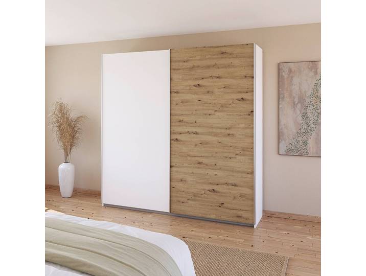 Armoire - Bicolore 226cm Blanc/Blanc alpin