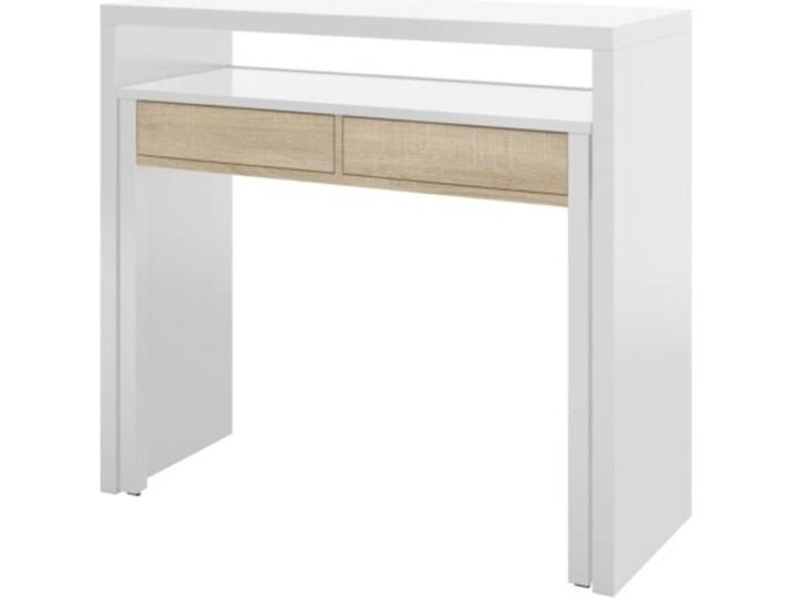 CALICOSY - Konsolenschreibtisch ausziehbar mit 2 Schubladen - L100 cm Consola