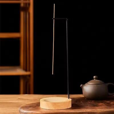 Inspire Select Upside Down Wooden Incense Burner Tray Round Stick Holder For Home, Yoga & Meditation l shaped