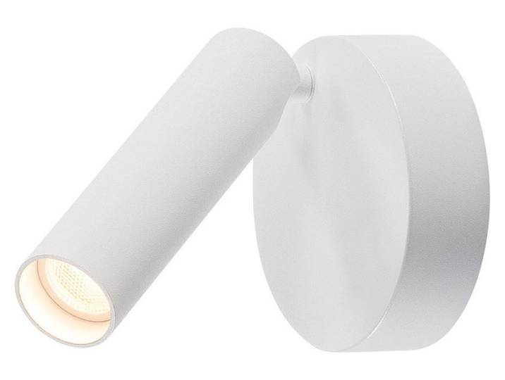 KARPO 30 Single Spot\, applique murale et plafonnier rond blanc LED\, 3000K