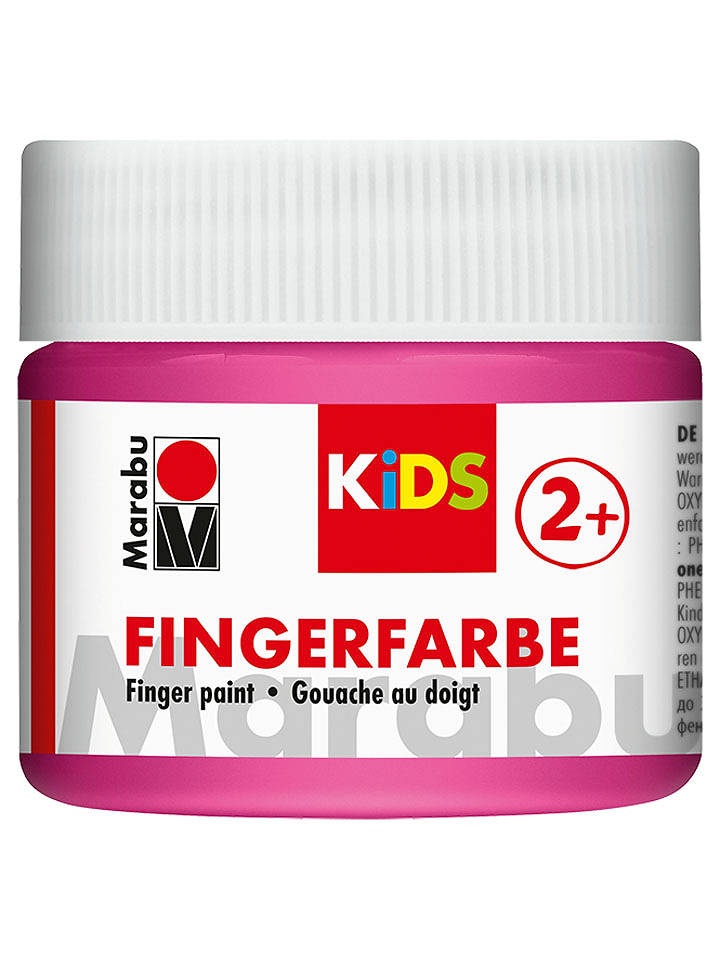 Marabu Fingerfarbe "Pink 033", 100 ml - ab 2 Jahren - onesize
