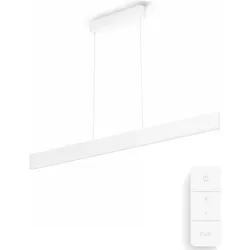 Philips, Pendelleuchte, White Col. Amb. Ensis Pendelleuchte Weiss und DimmSwitch (4750 lm)
