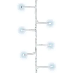 WellHome - Lichtvorhang mit 480 weißen LED-Leuchten mit Controller 225x300cm