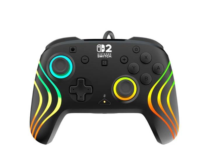 Manette filaire AFTERGLOW WAVE BLACK pour Switch 2 - Noir (NINTENDO SWITCH 2)