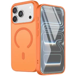 Avizar MagSafe Schutzset für iPhone 17 Pro (Apple iPhone 17 Pro), Smartphone Hülle, Orange