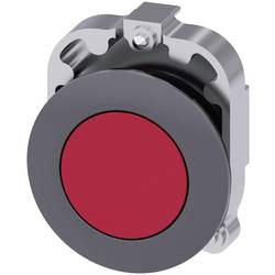 Siemens 3SU10600JB200AA0 3SU1060-0JB20-0AA0 Drucktaster Frontring Metall, Betätiger flach abgeflacht Rot 1 St. Piece
