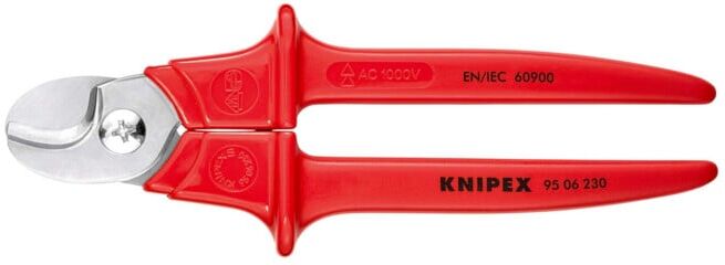 Coupe-câbles, poignées gainées en plastique par extrusion Knipex (95 06 230)