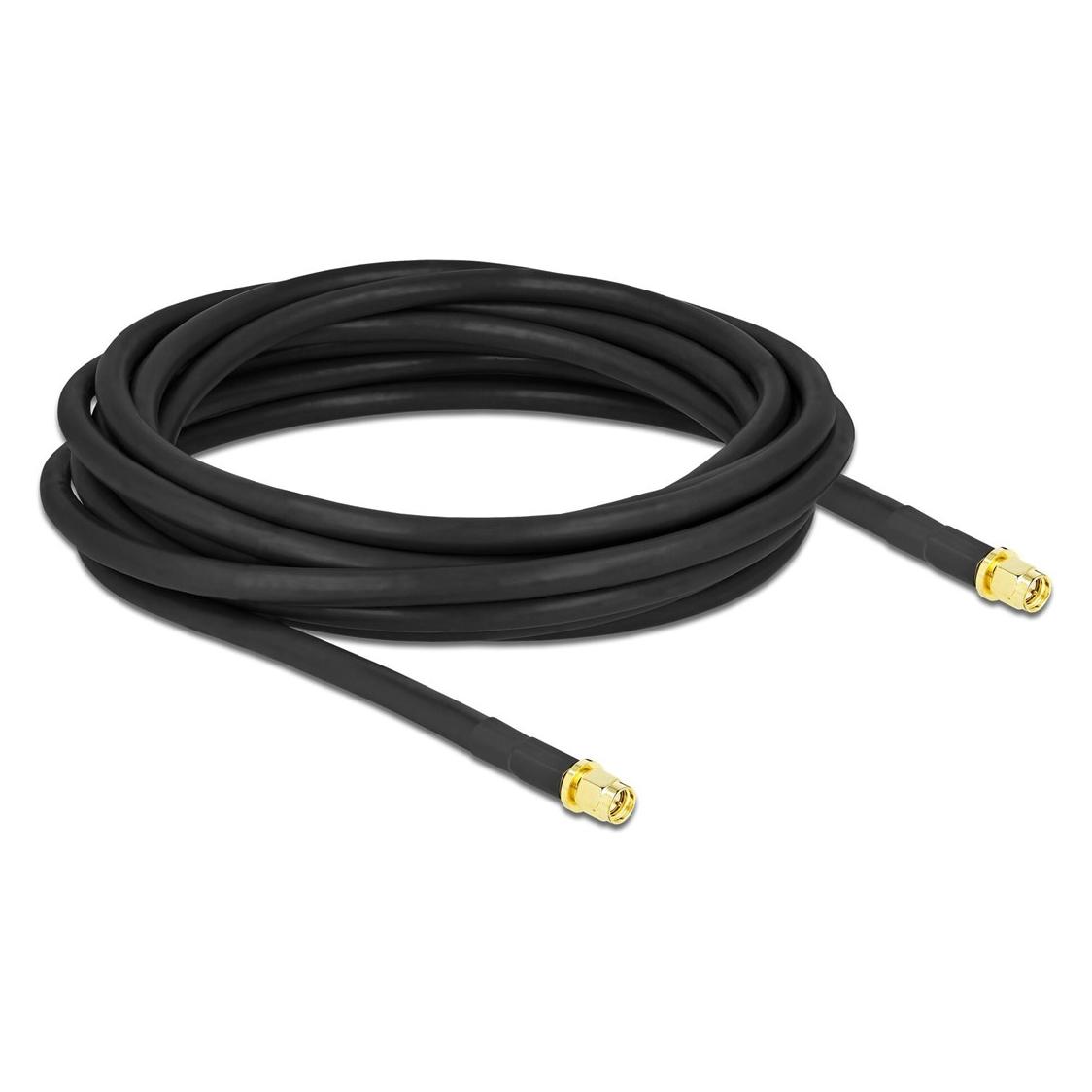 Delock Antennenkabel SMA Stecker zu SMA Stecker LMR/CFD300 5 m low loss (Antennenkabel) (90451)