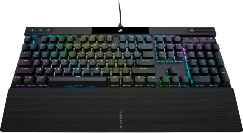 Corsair K70 PRO, Kabelgebunden, USB, Optomechanischer Schlüsselschalter, QWERTY, RGB-LED, Schwarz
