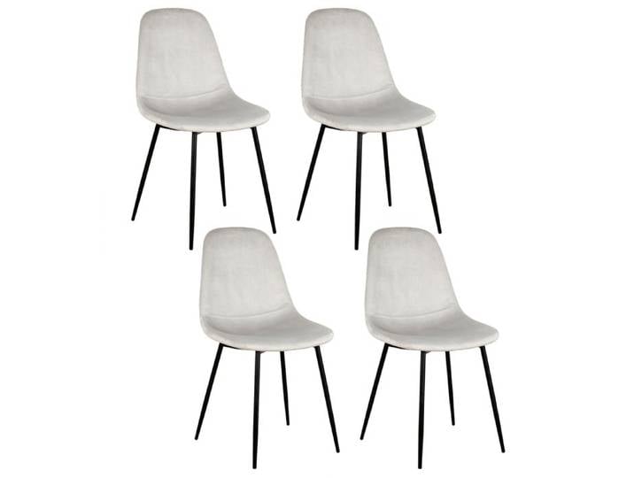 CHAISE VELOURS COTELE GIULIA GRIS CLAIR