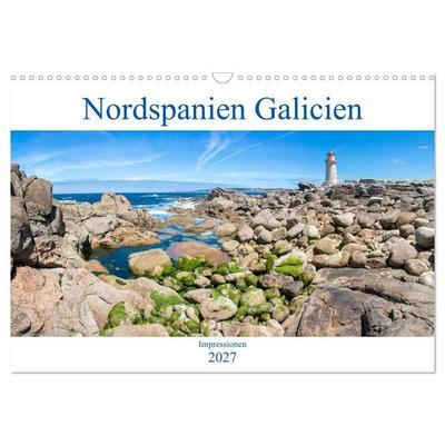 Nordspanien Galicien (Wandkalender 2027 DIN A3 quer), CALVENDO Monatskalender