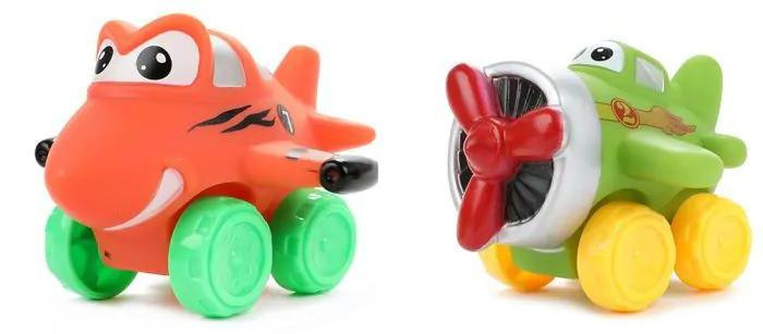 Toi-Toys Zachte PVC-vliegtuigen, 2 stuks