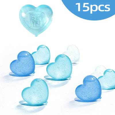 ModernMart Heart Chill Reusable Ice Cubes For Whiskey, Cocktails & Coffee blue