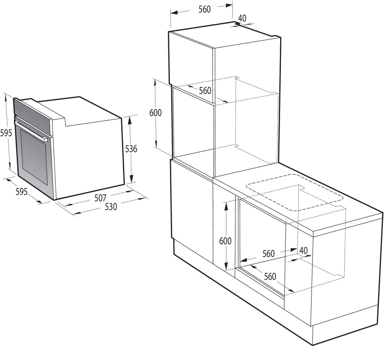 Gorenje BO671703AX Einbaubackofen groß AutoClean 747289