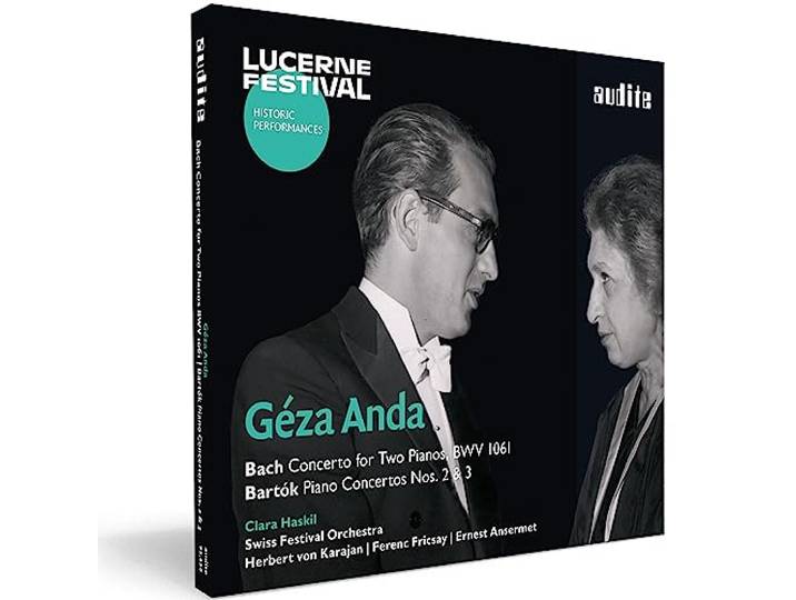 Géza Anda and Clara Haskil play Bach: Concerto for 2 Pianos, BWV 1061 and Bartók: Piano Concertos Nos. 2 & 3